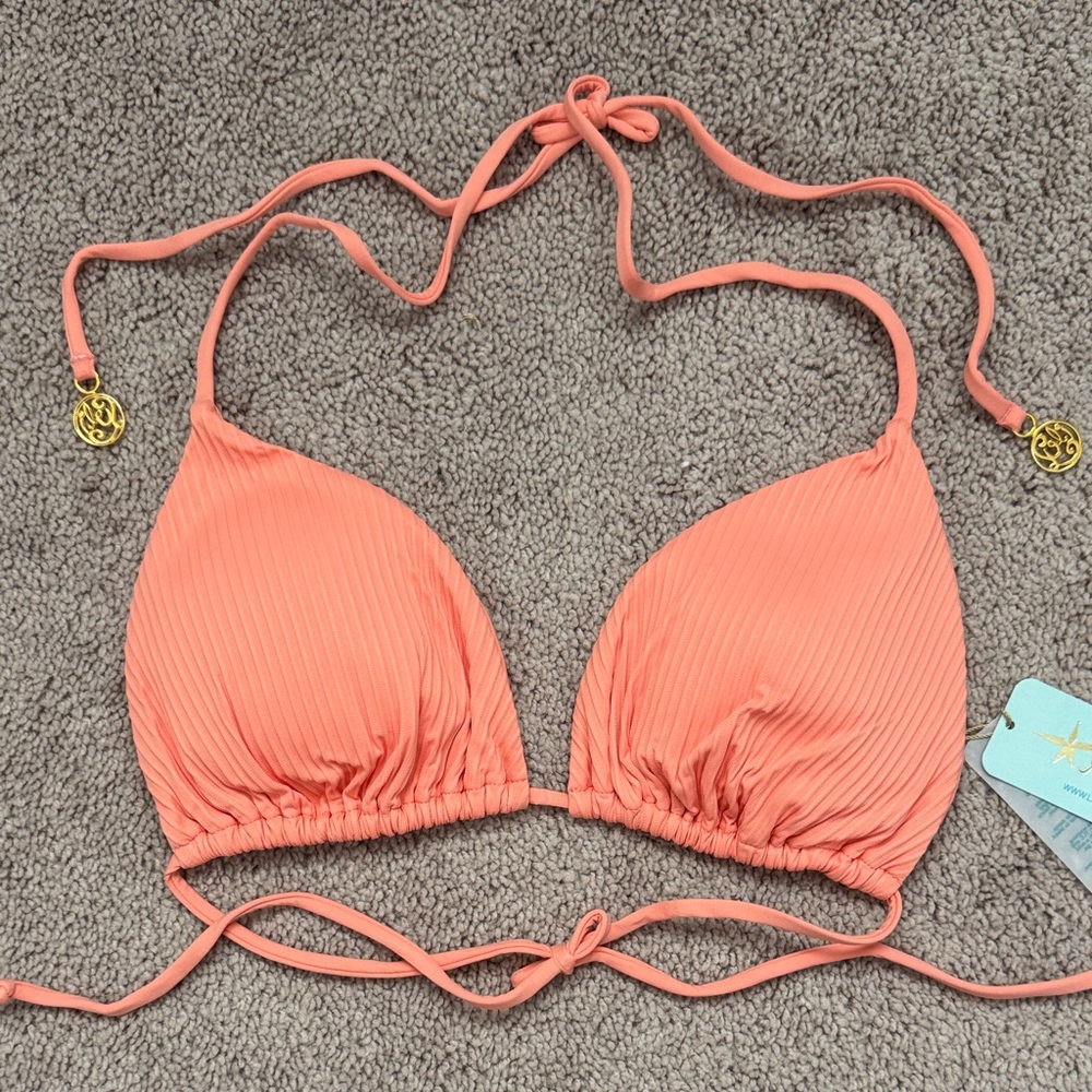 Luli Fama Orillas Del Mar Triangle Bikini Top Size XL